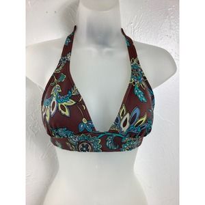 Victoria’s Secret Floral Halter Bikini top size small EUC